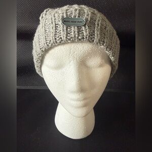 Marc New York Beanie, Men’s size OS Gray Cable Knit Beanie with Logo accent